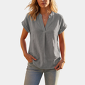 The Elara Everyday Linen Blouse